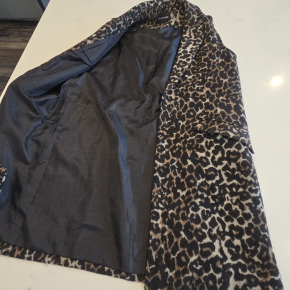 Dolce Cabo Leopard Longline Fleece Vest Jacket Open Front  Womens Large Viscose - Picture 11 of 16